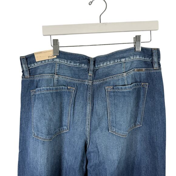 KanCan Maurices Dark Drape Ripped High Rise Wide Leg Jeans Boho NEW Womens 31 - Picture 6 of 8